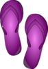 Flip Flops Outline Clip Art at Clker.com - vector clip art online ...