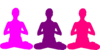 Meditation Position Clip Art