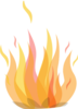 Firebog Heart Fire Clip Art