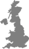 Silver Uk Map Clip Art