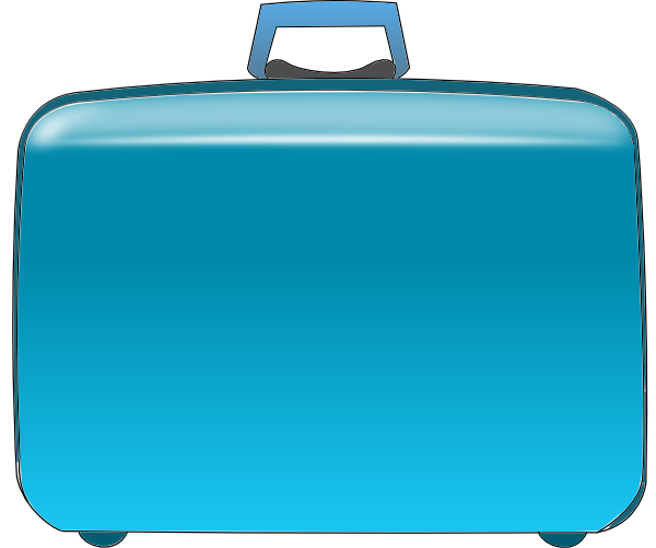 Blue Suitcase Clip Art at Clker.com - vector clip art online, royalty ...