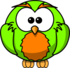 Green And Orange Hoot Clip Art