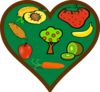 Fruit Heart Clip Art