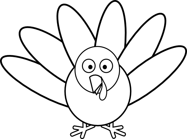 Turkey With Feathers Clip Art at Clker.com - vector clip art online