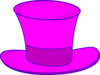 Pink Top Hat Clip Art