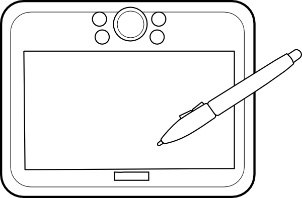 Graphic Tablet Clip Art at Clker.com - vector clip art online, royalty