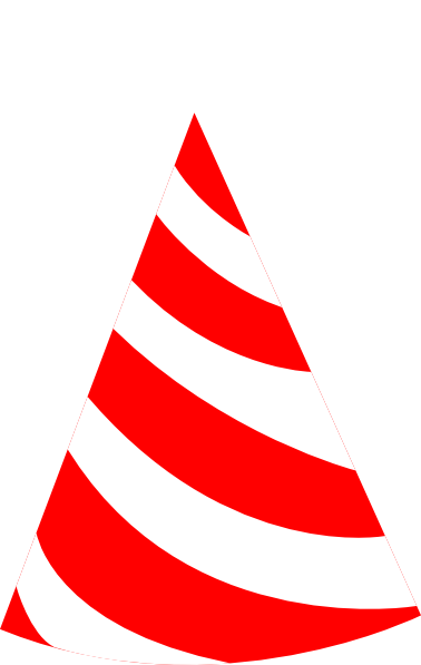 Red And White Party Hat Clip Art at Clker.com - vector clip art online