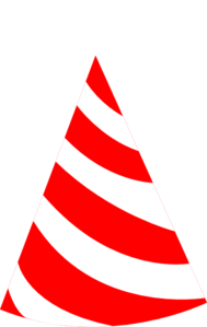 Red And White Party Hat Clip Art