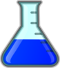 Blue Flask Clip Art