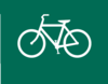 Biking Green Sign Clip Art