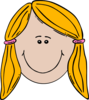 Girl Face Cartoon Clip Art