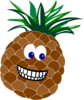 Pineapple With Face Clip Art