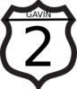 Route Gavin 2 Clip Art