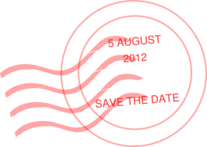 Save The Date Postmark Clip Art