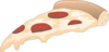 Pepperoni Pizza Slice Clip Art