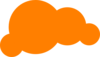 Orange Cloud Clip Art