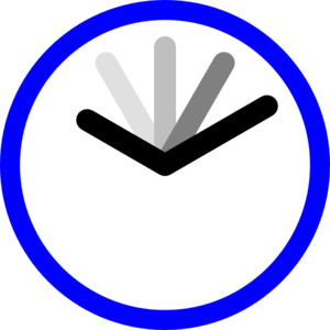 Clock Blue Clip Art