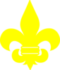Yellow Fleur De Lis Clip Art