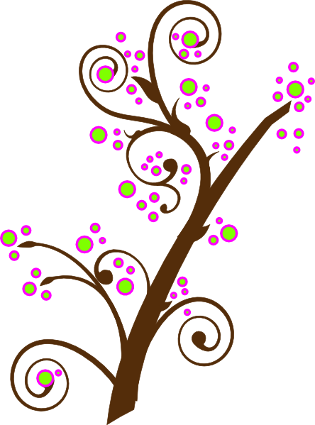 Blooming Tree Branch Clip Art at Clker.com - vector clip art online