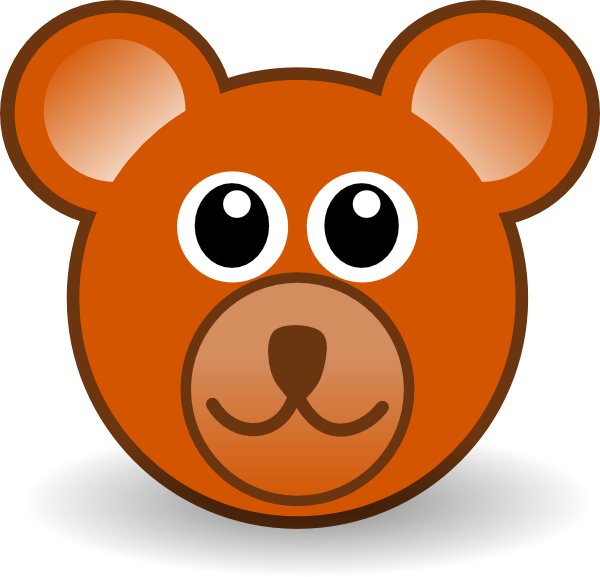 Teddy Bear Face Clip Art at Clker.com - vector clip art online, royalty