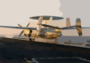 An E-2c Hawkeye Assigned To The Black Eagles Of Carrier Airborne Early Warning Squadron One One Three (vaw-113) Launches From One Of Four Steam Powered Catapults Aboard Uss John C. Stennis (cvn 74) Clip Art