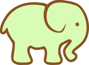 Green Ellie Clip Art
