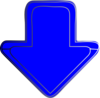 Blue-arrow-down Clip Art