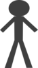 Postergreystickman Clip Art