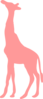 Pink Giraffe Clip Art