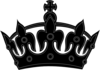 Black Keep Calm Crown Clip Art