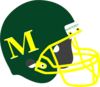 Green Football Helmet Clip Art