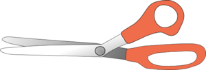 Scissors Slightly Open Clip Art