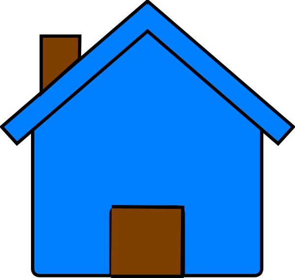 Blue And Brown House Clip Art at Clker.com - vector clip art online ...