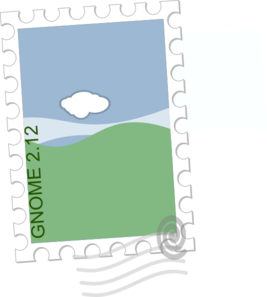 Franked Postage Stamp Clip Art