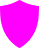 Pink Football Shield Clip Art