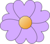 Purple Flower Clip Art