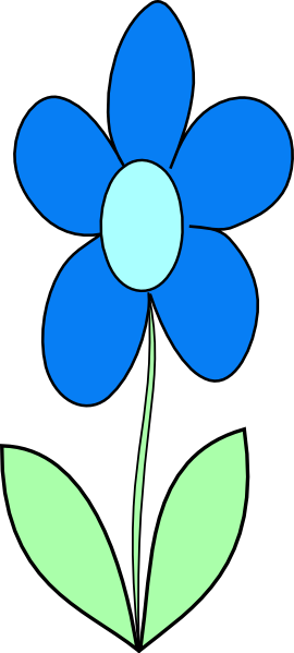 Blue Flower Clip Art at Clker.com - vector clip art online, royalty