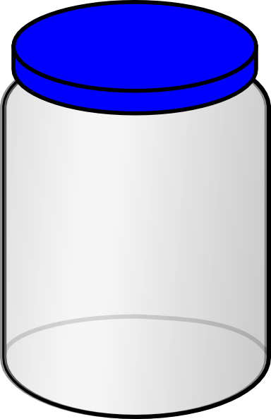 Jar With Blue Lid Clip Art at Clker.com - vector clip art online