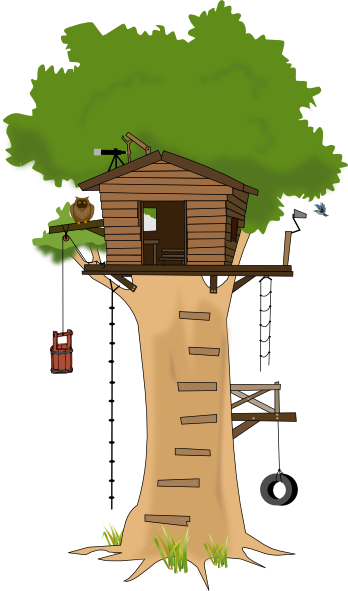 Tree House Clip Art at Clker.com - vector clip art online, royalty free