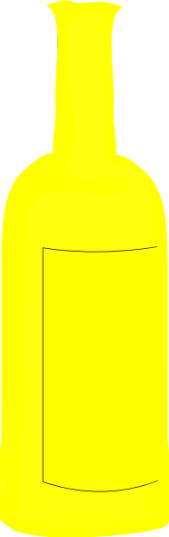 Yellow Wine Bottle Clip Art at Clker.com - vector clip art online