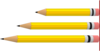 Pencils In Various Lengths Clip Art