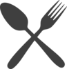 Gray Silverware Clip Art