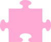 Jigsaw Piece Pink Clip Art