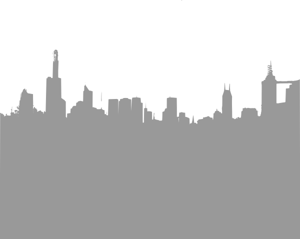 Large Gray City Skyline Clip Art at Clker.com - vector clip art online