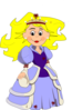 Princess In Lavender Clip Art