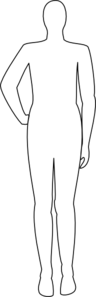 Totetude Body Outline Clip Art