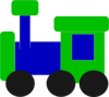 Blue And Green Train Clip Art