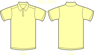 Polo Shirt Pale Yellow Clip Art at Clker.com - vector clip art online ...