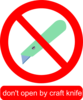 No Knives Clip Art