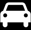 Negative Car Icon Clip Art